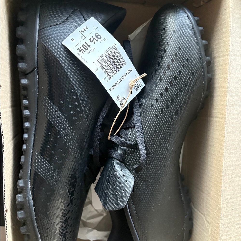 Adidas Black Athletic Soccer Shoes